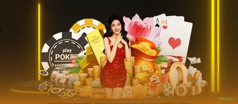 Imagem promocional da 9961Win mostrando a plataforma e suas vantagens